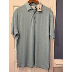 NWT Sharp Lad Polo XXL Light Blue Preppy casual Comfy Coastal Spring Cotton Bld